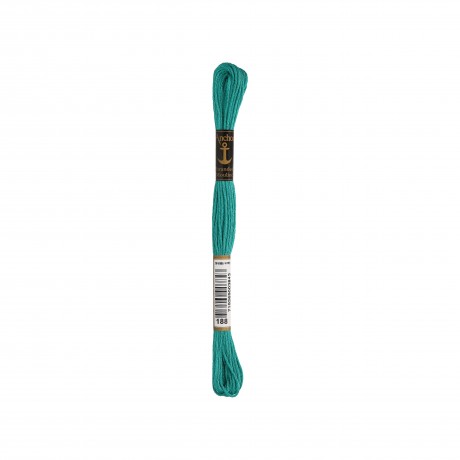 Meada de linha de bordar Anchor Stranded Cotton, filosele cor 188 verde Meada de linha de bordar Anchor Stranded Cotton, filosele cor 188 verde